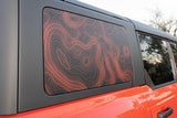 Topo Hardtop Side Window Overlays - 2021+ Bronco 4 Door