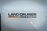 1958 Press Release Style Rear Fender Vinyl Decal Kit (Pair) - 2024+ Land Cruiser 1958