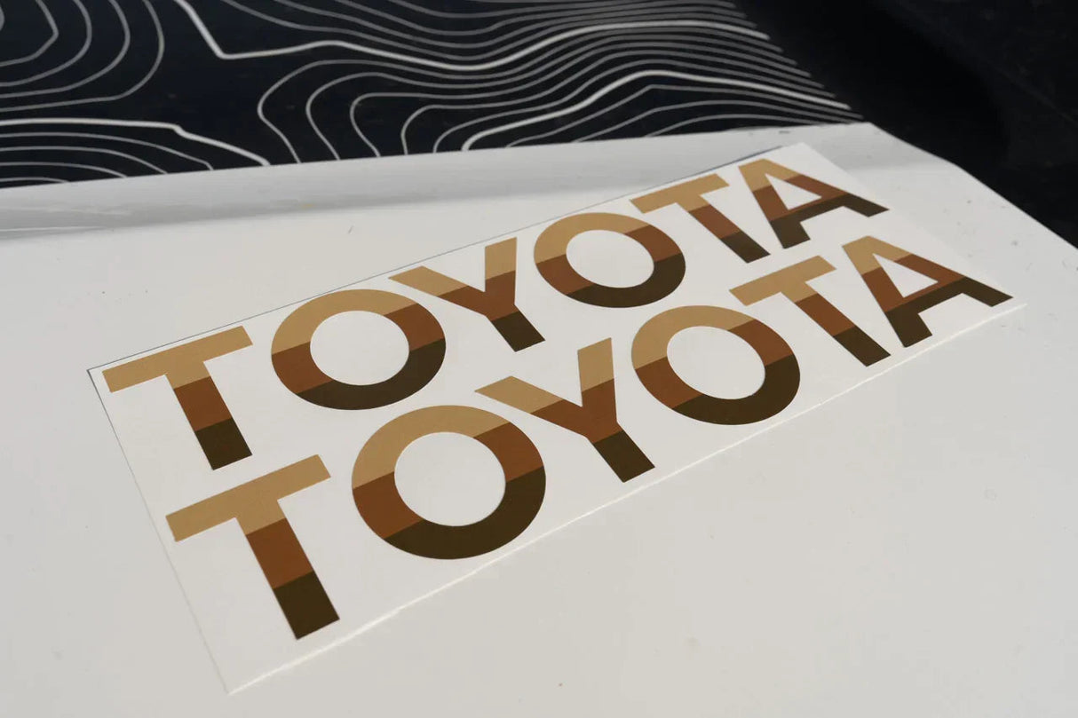 TOYOTA Simple Front Grille Emblem Overlays - 2024+ Land Cruiser