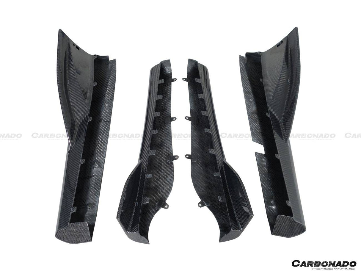 2015-2021 McLaren 540 570S 600LT OEM Style Carbon Fiber Side Skirts Under Board