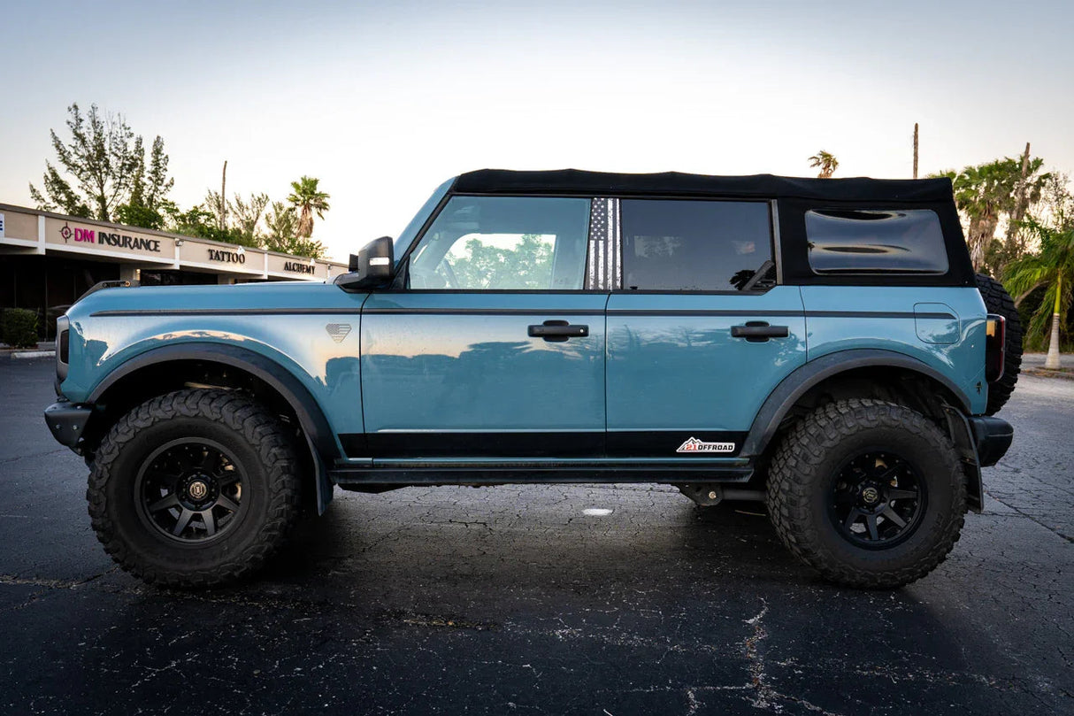 American Flag Acrylic Fender Badge Emblems - 2021+ Bronco Badlands