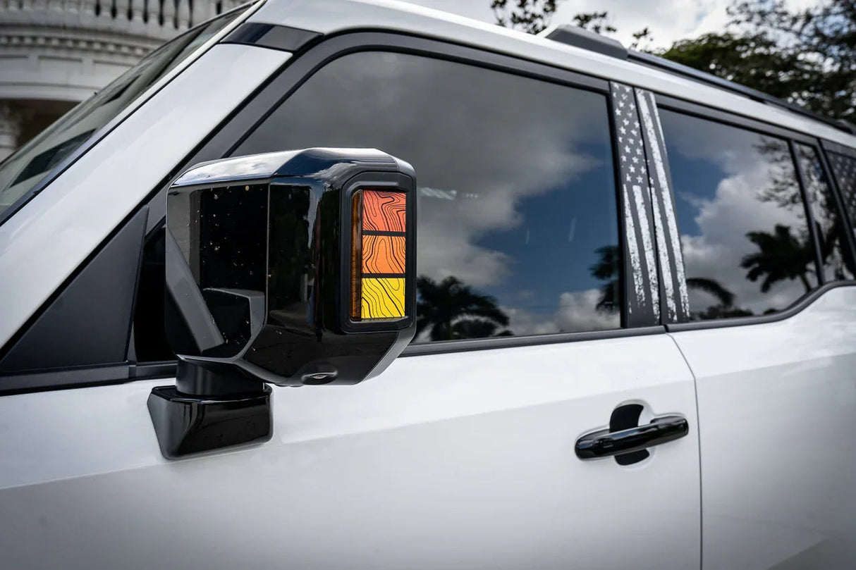 Heritage Retro TRD Style Mirror Stripes - 2024+ Land Cruiser / GX 550