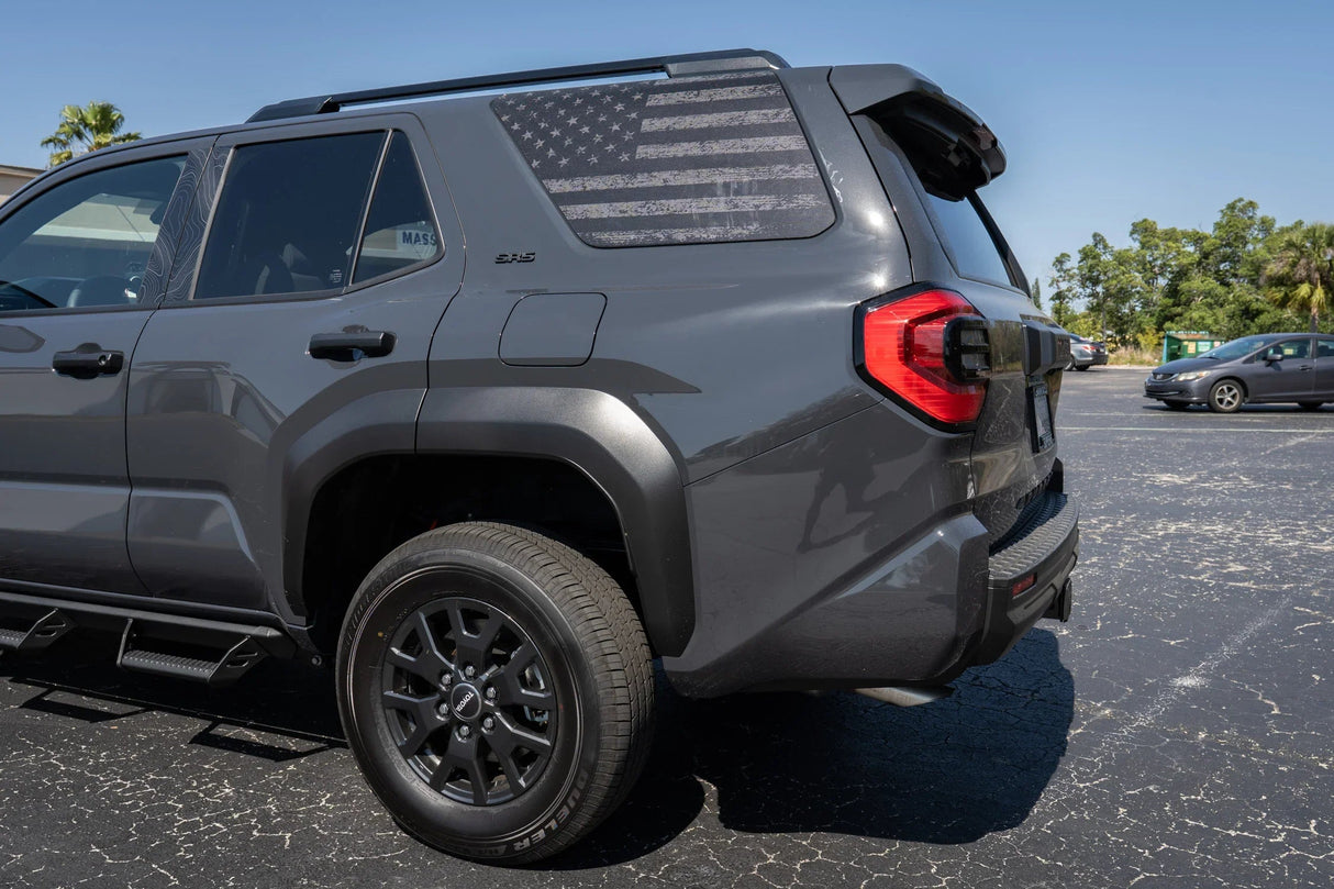 American Flag Rear Window Overlays V2 (Perforated) - 2025+ 4Runner