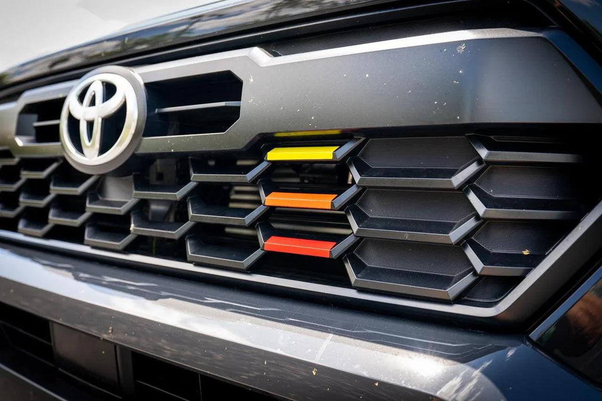 TRD Style Heritage Grille Tri Bar Overlays - 2024+ Tacoma