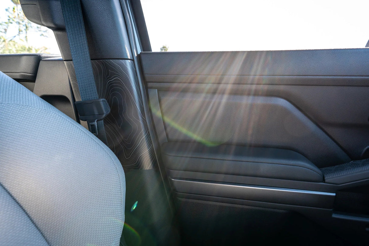 Topographic Seatbelt Panel Protection - 2024+ Tacoma / 2025+ 4Runner