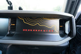 Topographic Map Dash Overlay V2 - 2021+ Bronco