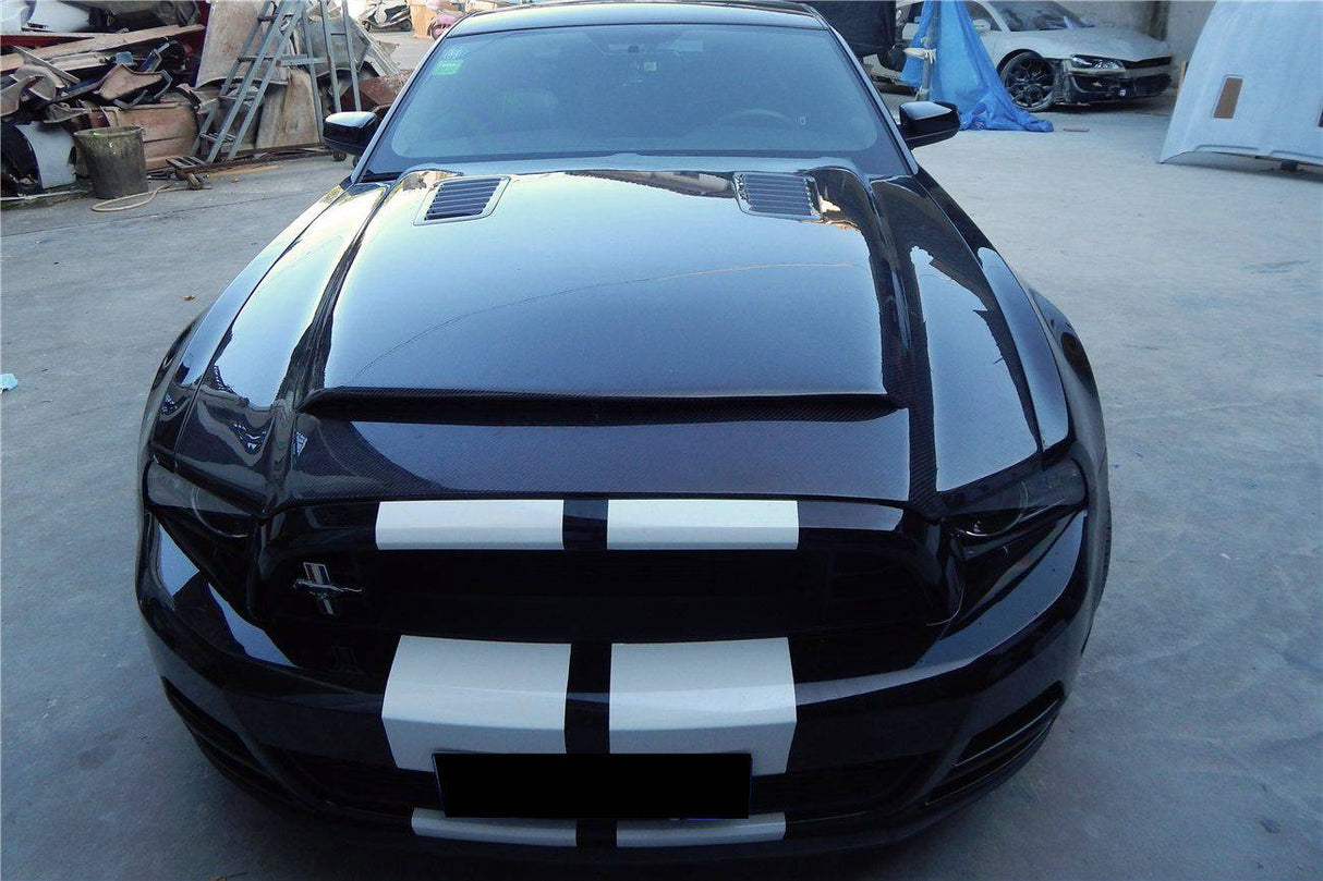 2010-2014 Ford Mustang GT500 Black Momba BC1 Style Hood