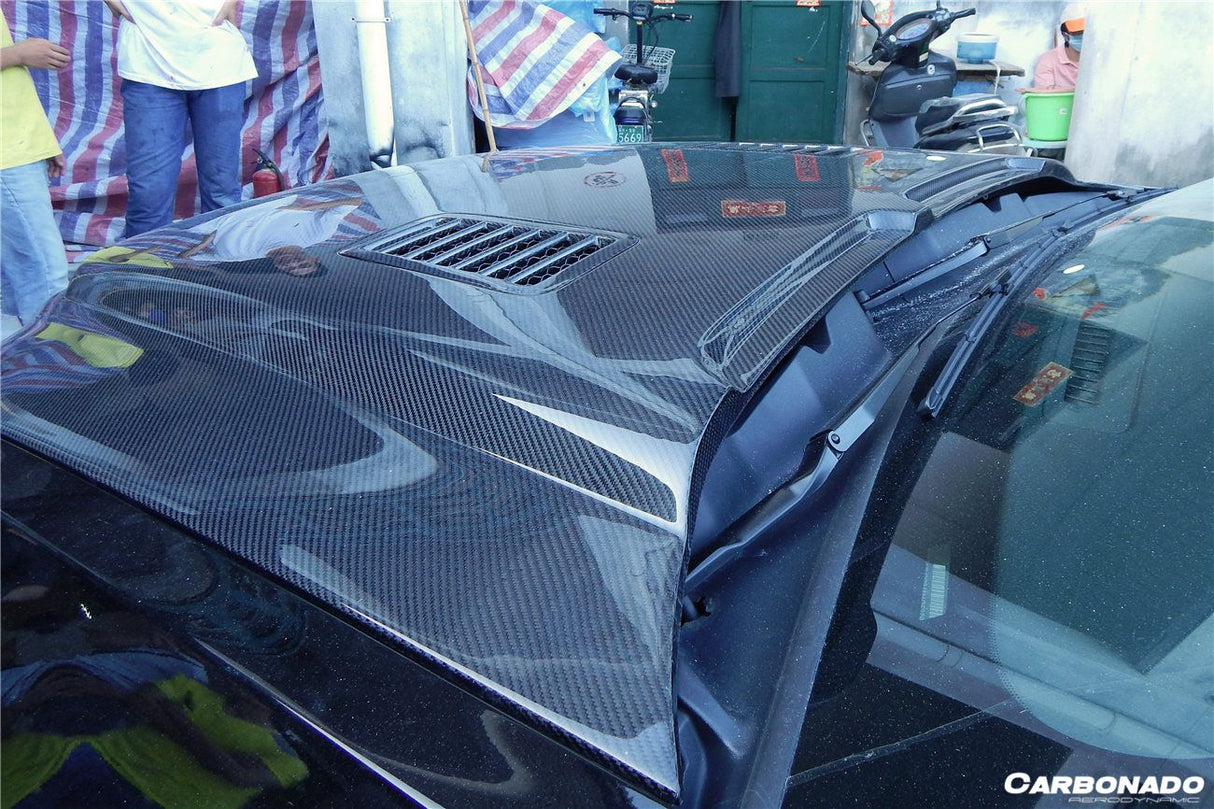 2010-2014 Ford Mustang GT500 Black Momba BC1 Style Hood