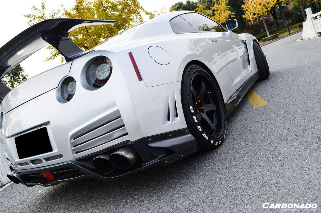 2008-2023 Nissan GTR R35 DBA & EBA VA Style Rear Bumper with Diffuser undertray