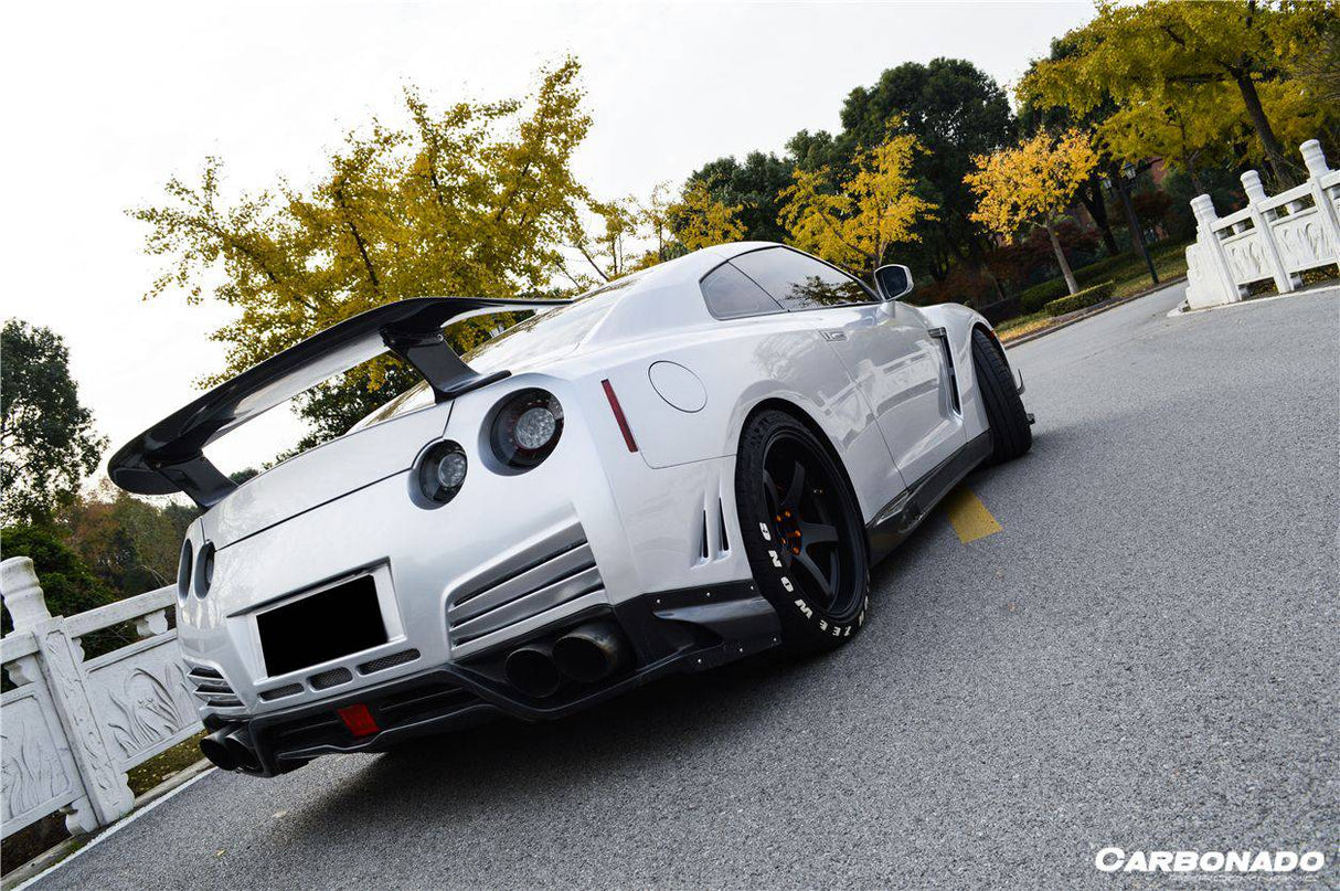 2008-2023 Nissan GTR R35 DBA & EBA VA Style Rear Bumper with Diffuser undertray