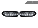 AutoTecknic Painted Glazing Black Front Grille Set - G29 Z4