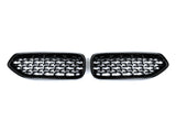 AutoTecknic Painted Glazing Black Front Grille Set - BMW G29 Z4