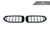 AutoTecknic Dual-Slats Gloss Black Front Grille Set - BMW G29 Z4