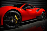 2015-2020 Ferrari 488 GTB | Spider Pista Style Carbon Fiber Side Skirts