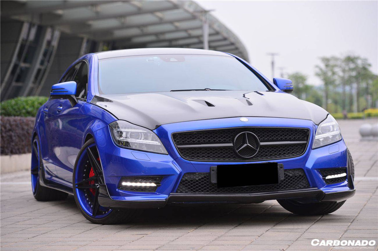 2010-2014 Mercedes Benz W218 CLS Class 350  400  500 RT Style Front Lip