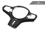 AutoTecknic Carbon Alcantara Steering Wheel Trim - BMW F97 X3M | F98 X4M