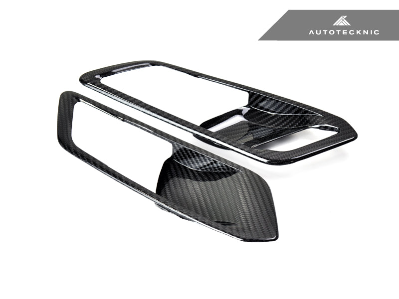 AutoTecknic Dry Carbon Interior Door Handle Trim Set - BMW G80 M3