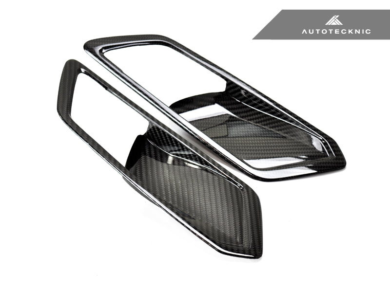 AutoTecknic Dry Carbon Interior Door Handle Trim Set - BMW G80 M3