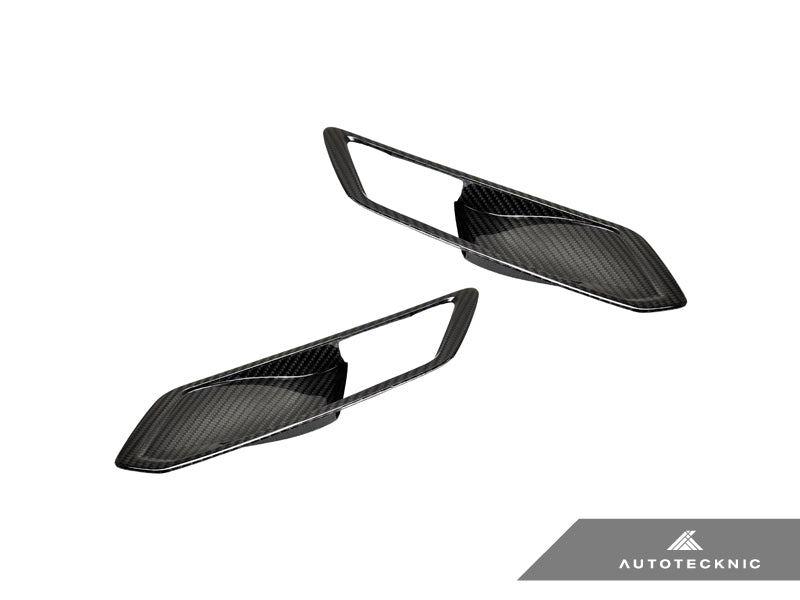 AutoTecknic Dry Carbon Interior Door Handle Trim Set - BMW G80 M3