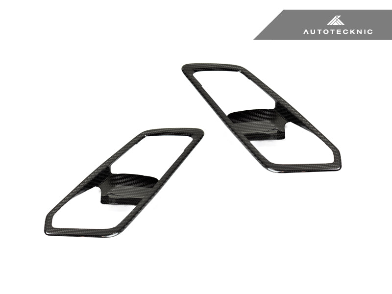 AutoTecknic Dry Carbon Interior Door Handle Trim Set - BMW G80 M3
