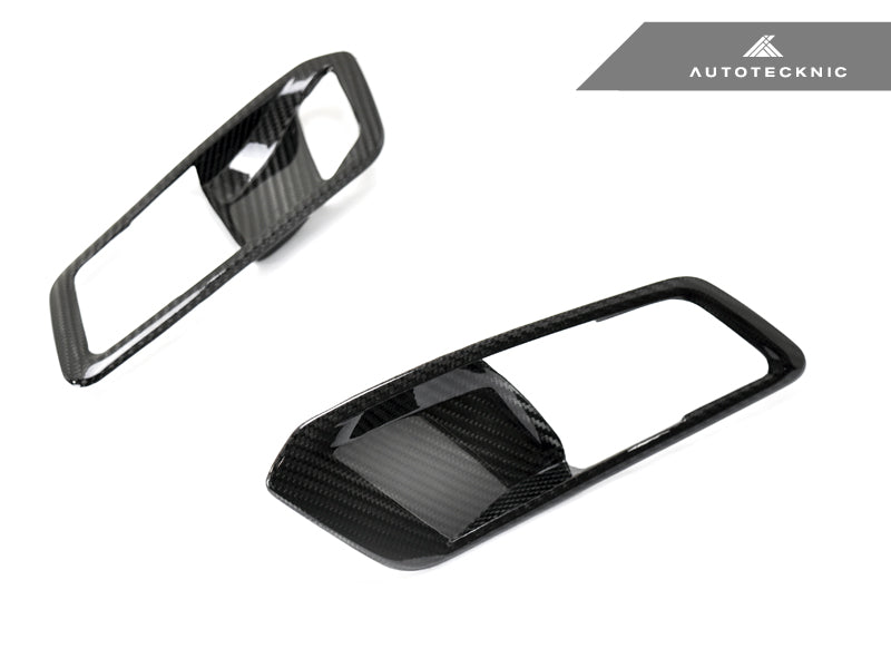 AutoTecknic Dry Carbon Interior Door Handle Trim Set - BMW G80 M3