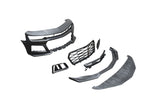 2010-2015 Chevy Camaro ZL1 Front Bumper Conversion 7pcs Full Kit Flat BLK Body Kit