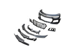 2016-2018 Chevy Camaro ZL1 Front Bumper Conversion 7pcs Ful Kit Flat BLK
