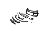 2019-2025 Chevy Camaro ZL1 Front Bumper Conversion 9pcs Full Kit Flat BLK for Non-RS Headlights