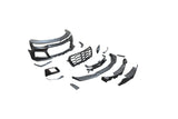 2019-2025 Chevy Camaro ZL1 1LE Track Package Front Bumper Conversion 13pcs Full Kit Flat BLK for Non-RS Headlights