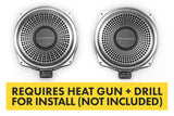 Bavsound Ghost Underseat Subwoofers for BMW, V3, 8 Ohm, Pair [REQUIRES HEAT GUN & DRILL]