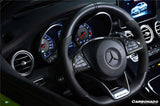2015-2021 Mercedes Benz W205 C63 AMG Dry Carbon Fiber Interior Steering wheel Trim