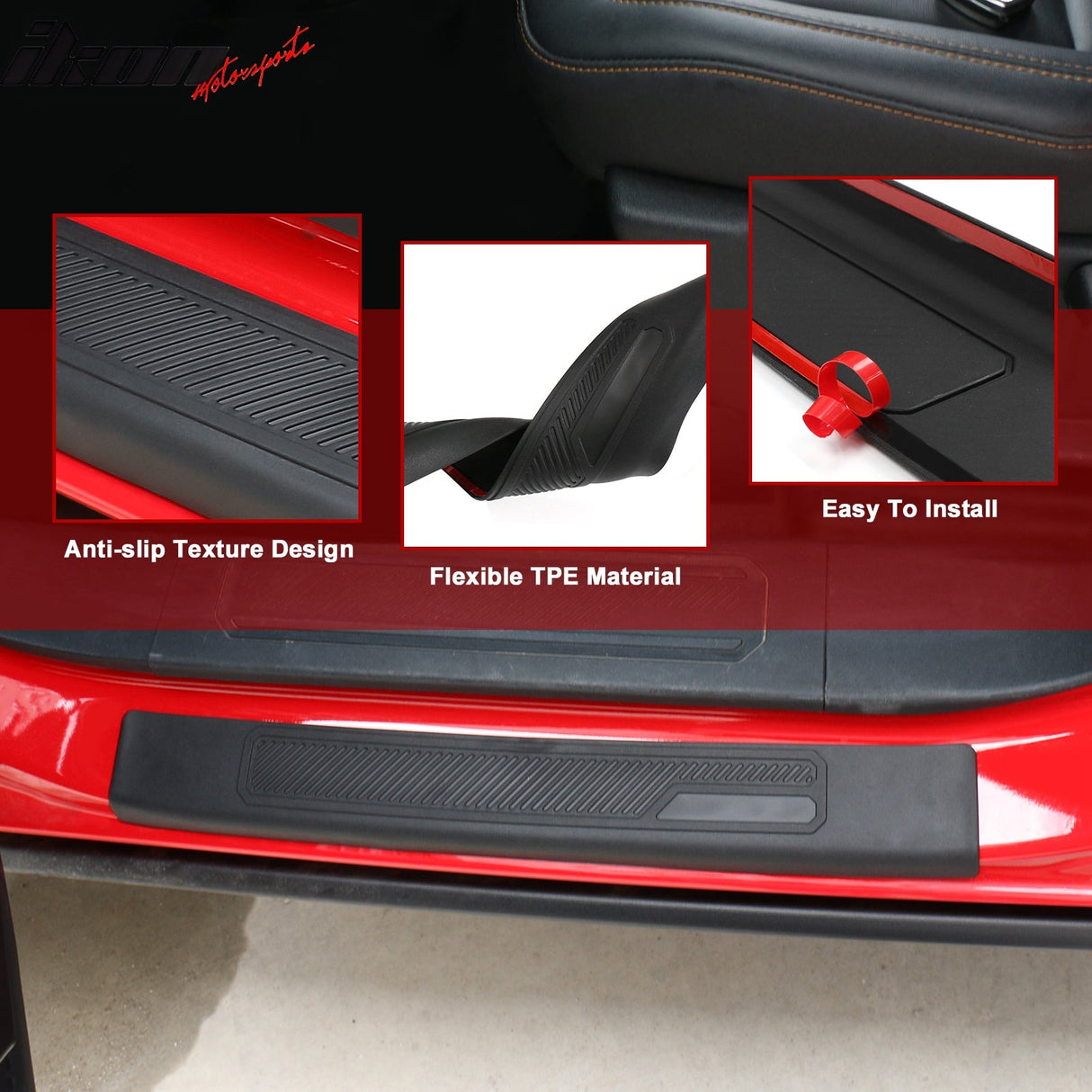 2021-2025 Ford Bronco 4Dr Door Sill Entry Guards Plates Protector 4PCS