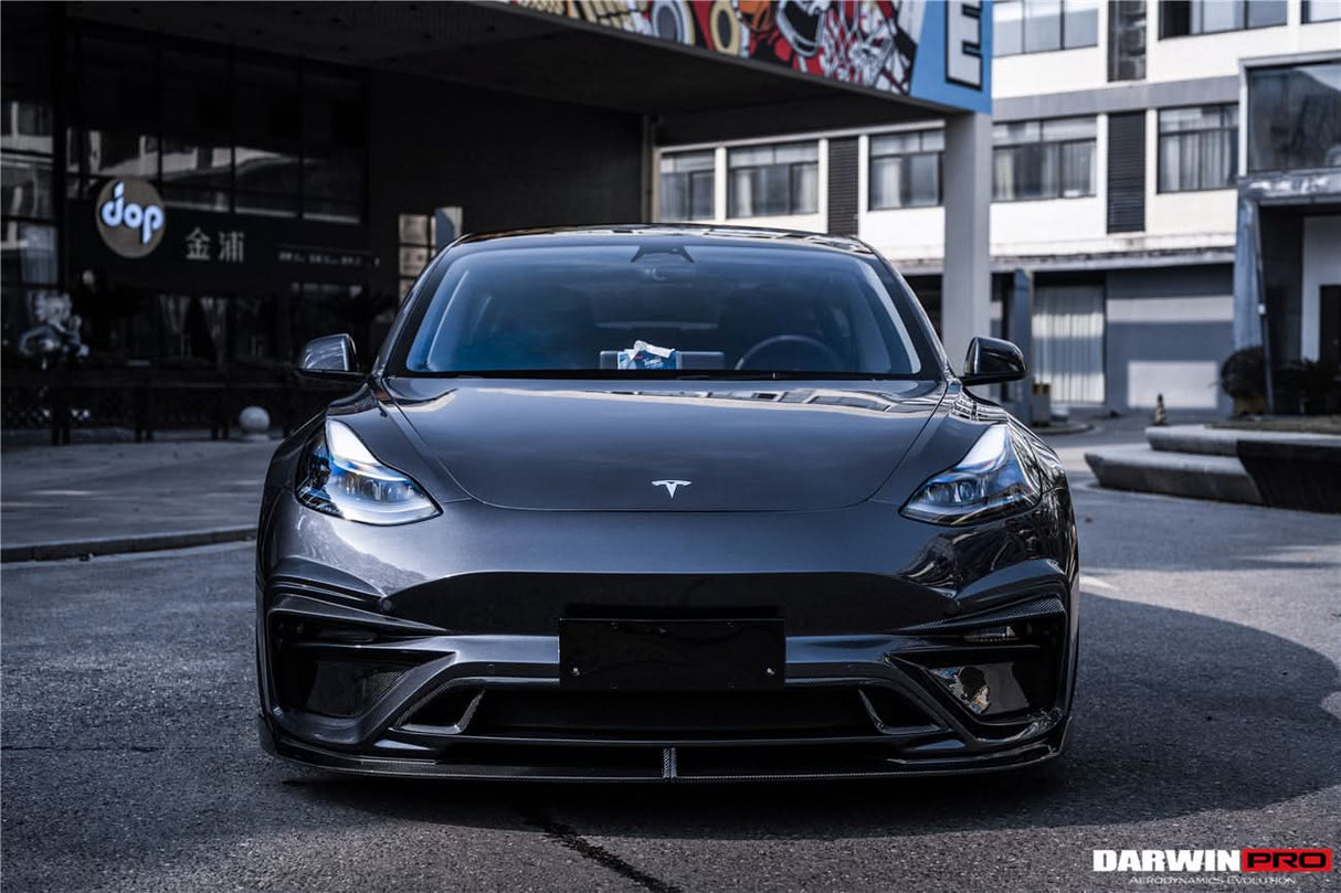 2017-2021 Tesla Model 3 IMP Performance Carbon Fiber Side Skirts Under Board