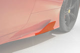 2013-2015 Ferrari 458 Speciale Carbon Fiber Side Skirt Canards