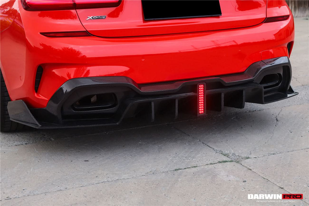 2019-2022 BMW 3 Series G20  G28 BKSS Style Carbon Fiber Rear Diffuser