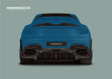 2023-UP Ferrari Purosangue F175 Carbon Fiber Rear Diffuser DarwinPRO iMP Design