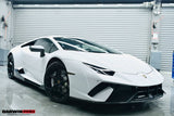 2015-2025 Lamborghini Huracan LP610 & LP580 & EVO & Tecnica BKSS Style Partial Carbon Front Bumper with Lip