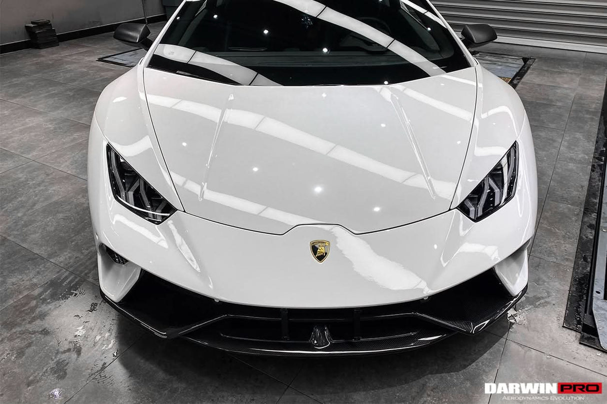 2015-2025 Lamborghini Huracan LP610 & LP580 & EVO & Tecnica BKSS Style Partial Carbon Front Bumper with Lip
