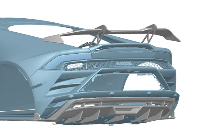 2019-2025 Lamborghini Huracan EVO Dry Carbon Rear Diffuser DarwinPRO (AD Design)