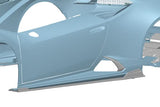 DarwinPRO 2019-2025 Lamborghini Huracan EVO ADV1 Style Autoclave Carbon Side Skirts
