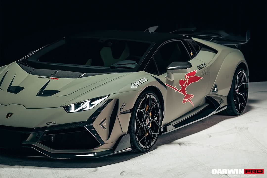 DarwinPRO 2015-2025 Lamborghini Huracan LP610 & LP580 & EVO & Tecnica BKSSII Style Front Wide Fender