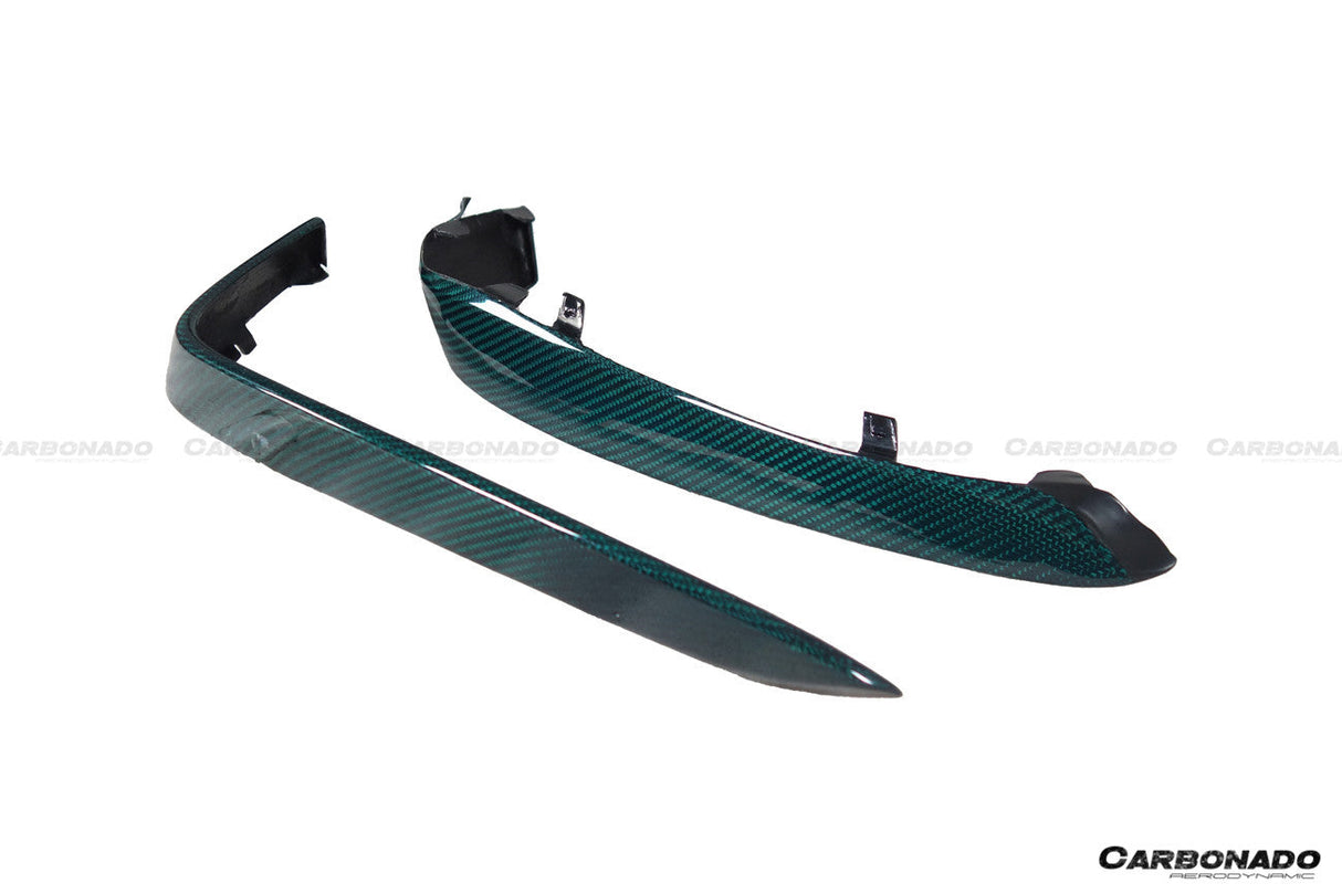 2015-2021 Mercedes Benz W205 C63  S AMG Sedan  Coupe Carbon Fiber Front Bumper Canards