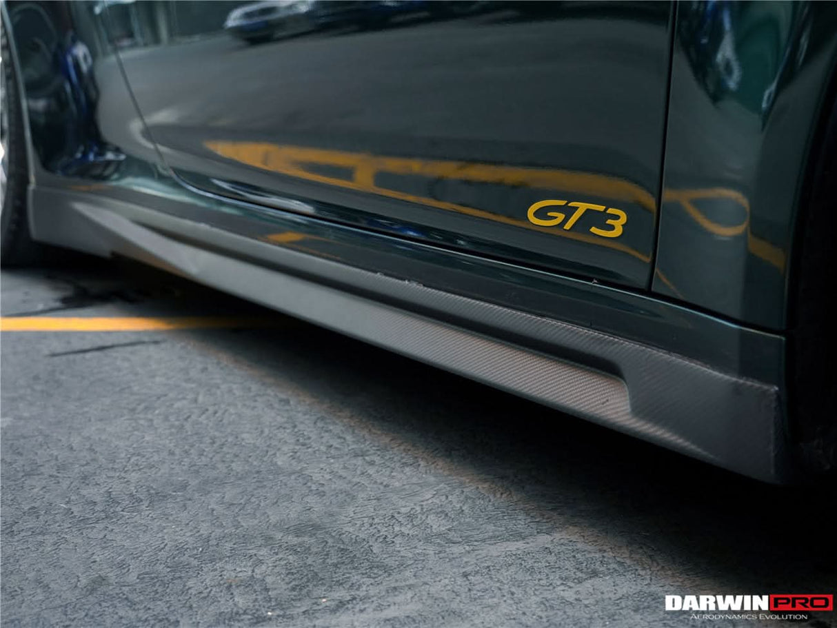 DarwinPRO 2017-2019 Porsche 911 991.2 GT3 Only BKSS Style Carbon Fiber Side Skirts