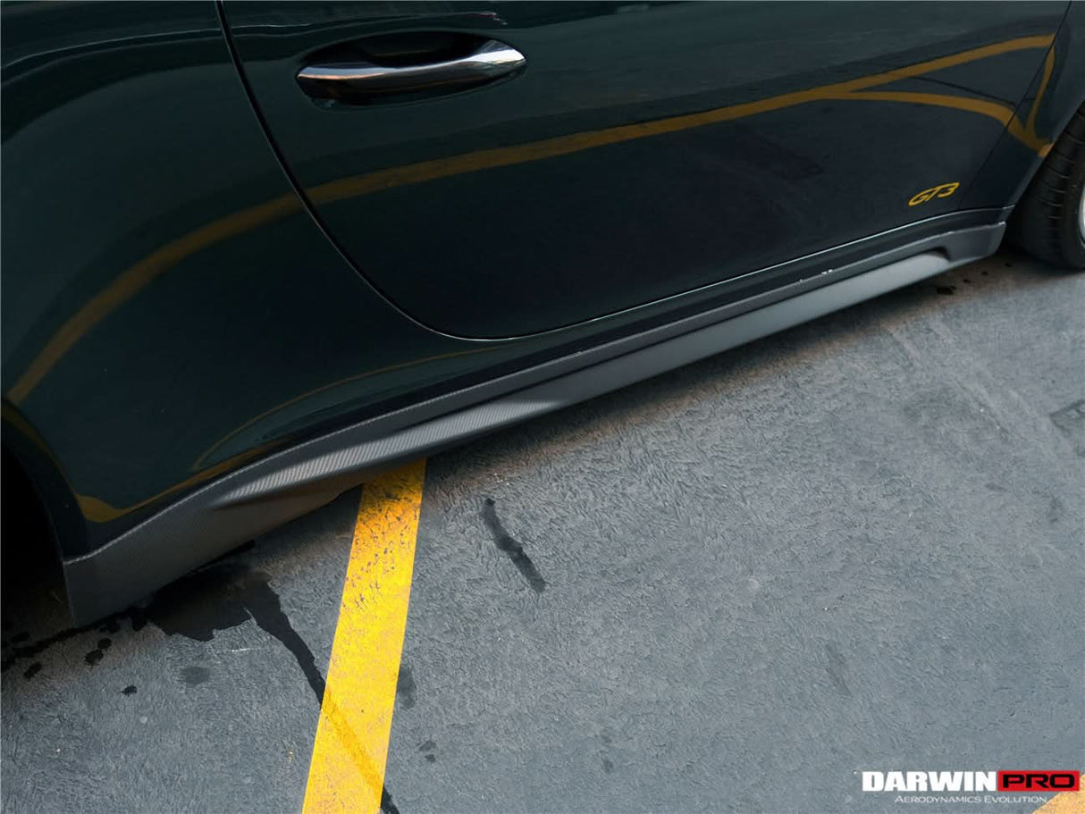 DarwinPRO 2017-2019 Porsche 911 991.2 GT3 Only BKSS Style Carbon Fiber Side Skirts