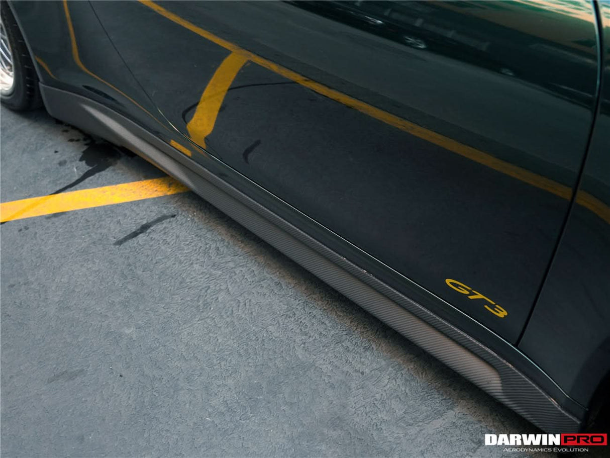 DarwinPRO 2017-2019 Porsche 911 991.2 GT3 Only BKSS Style Carbon Fiber Side Skirts