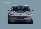 2024-2026 Tesla Model 3 Highland RWD AWD Carbon Fiber IMP Design Front Lip（DONT FIT PERFORMANCE）