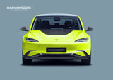 2024-2026 Tesla Model 3 Highland RWD AWD Carbon Fiber IMP Design Front Lip（DONT FIT PERFORMANCE）