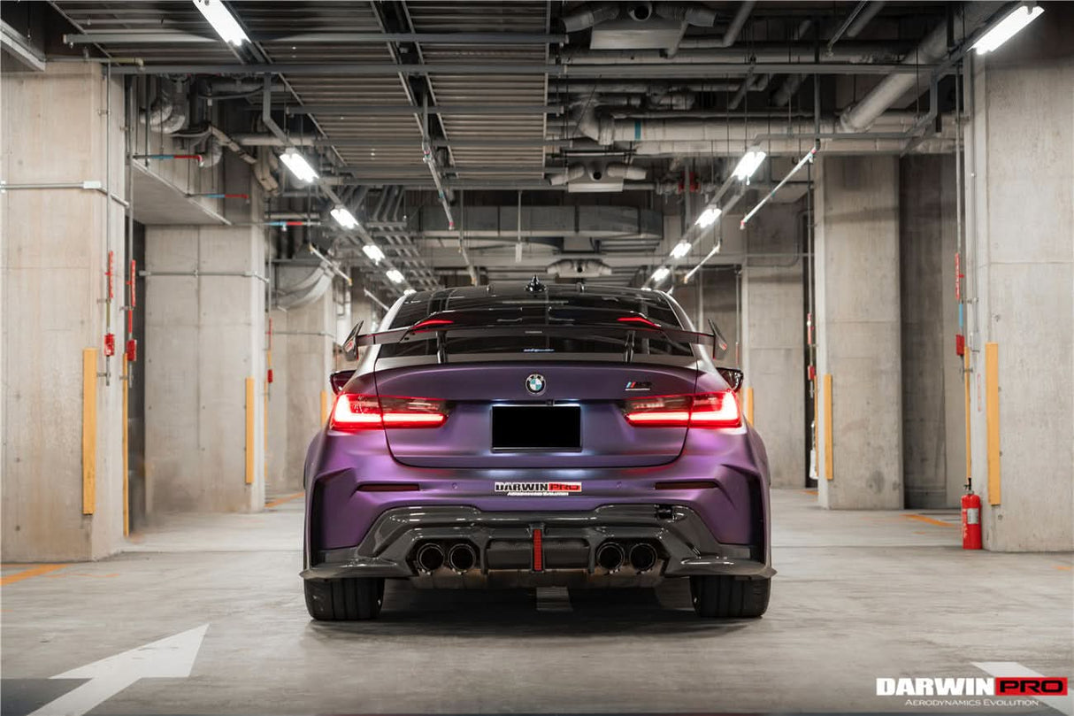 2021-UP BMW M3 G80 BKSSII Style Rear Bumper With Exhaust Tips