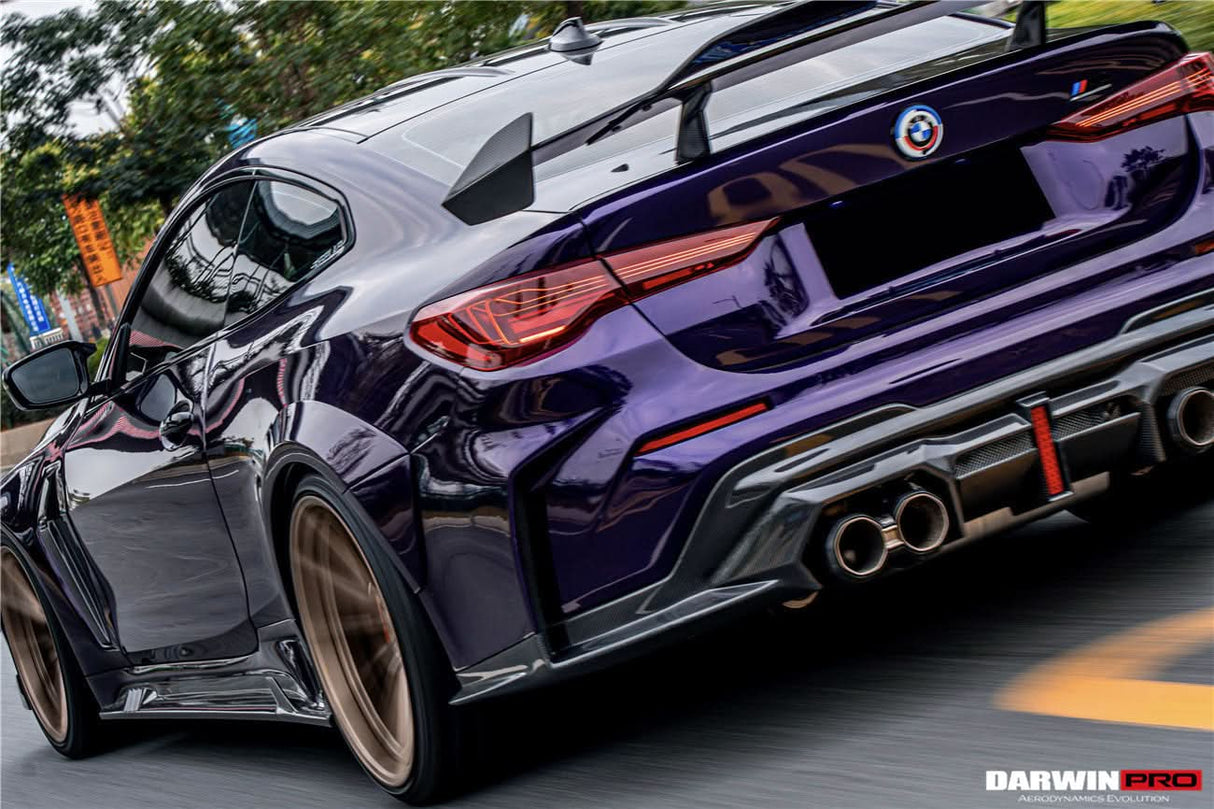 2021-UP BMW M4 G82 G83 BKSSII Style Rear Bumper with LED Light