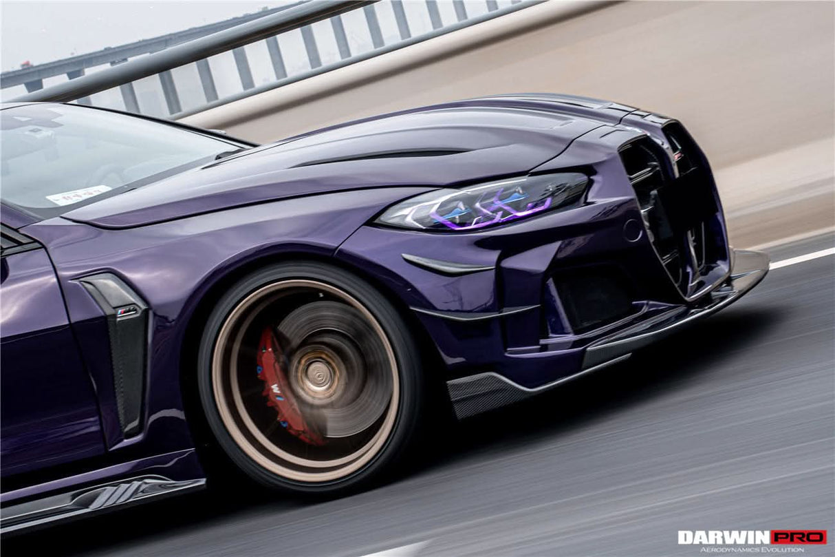 DarwinPRO 2021-UP BMW M4 G82 G83 BKSSII Style Front Bumper and Front Fender and Side Skirts